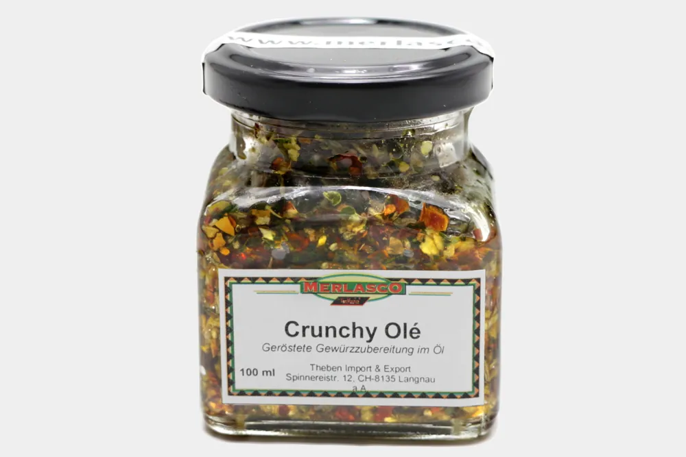 Crunchy Olé geröstete Gewürzzubereitung in Öl