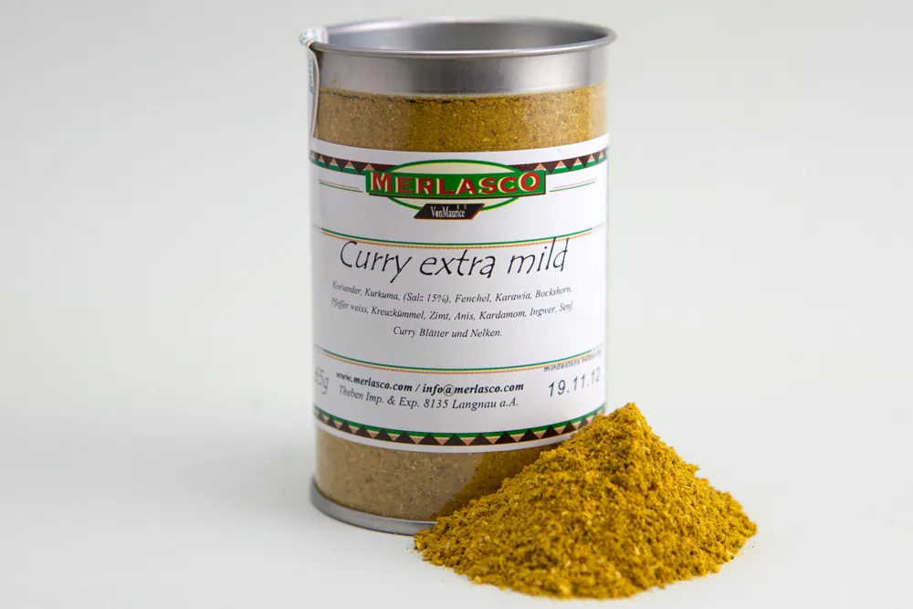 Curry extra mild Gewürzzubereitung