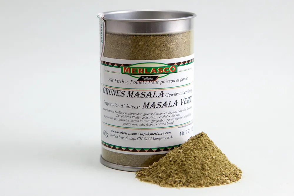 Grünes Masala Gewürzzubereitung