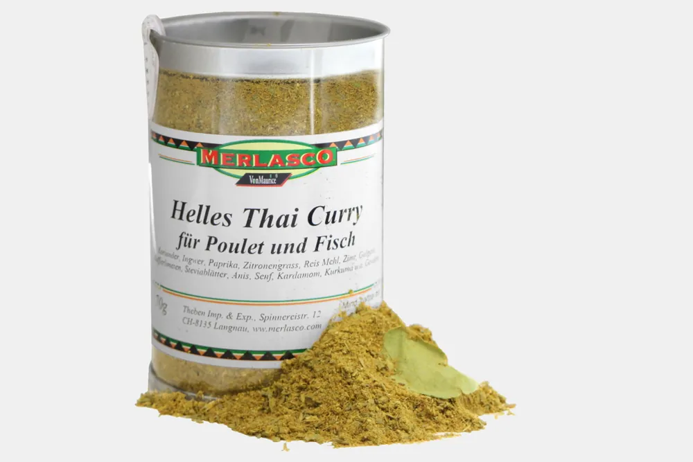 Helles Thai Curry (Gewürzmischung ohne Salz)