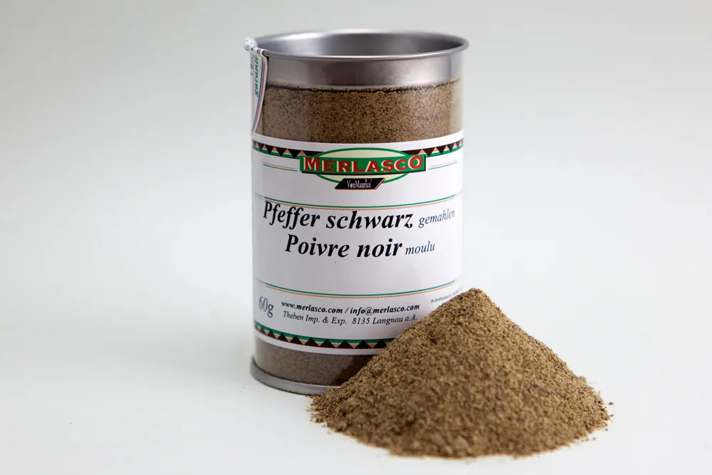 Pfeffer schwarz gemahlen (Piper nigrum)