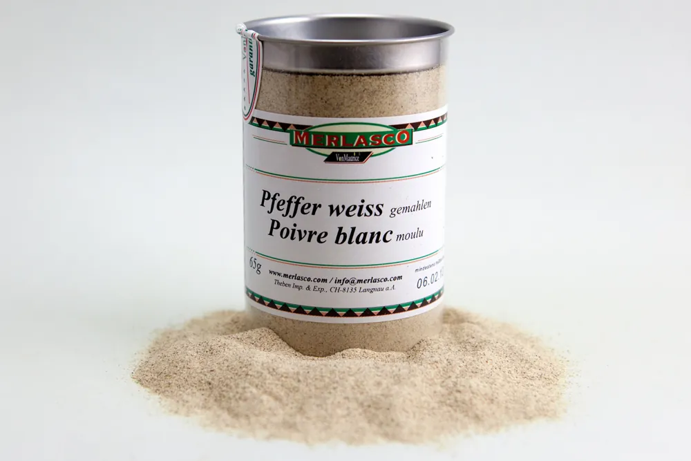 Pfeffer weiss gemahlen (Piper nigrum)