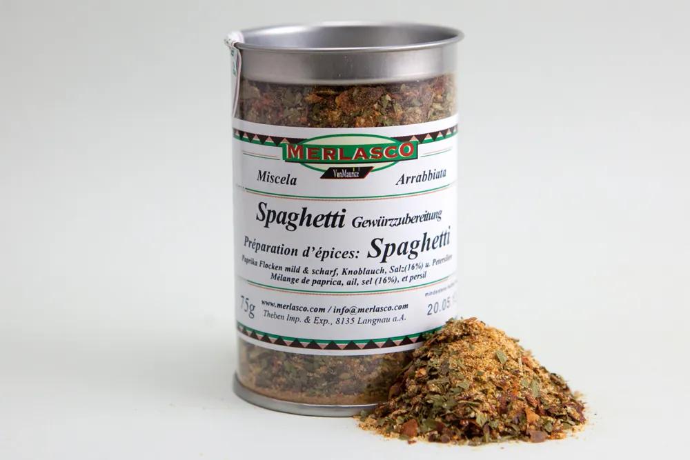 Spaghetti Arrabbiata Gewürzzubereitung