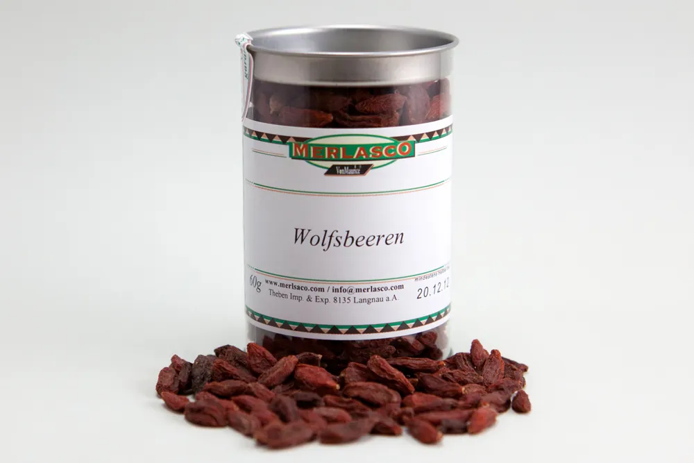 Goji-Beeren (chinesische Wolfsbeeren) (Lycium barbarum)